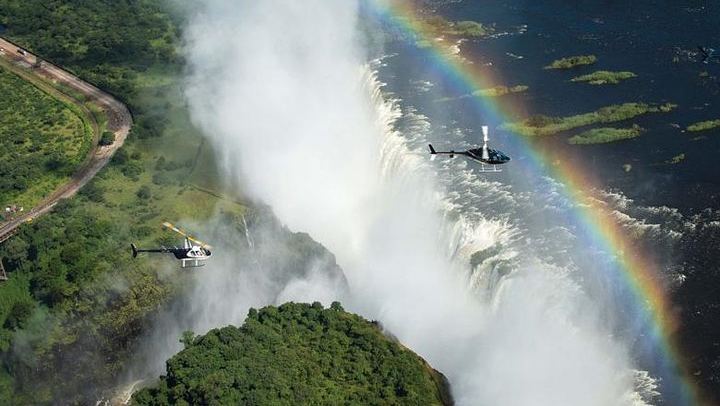 Flight of Angels Helicopter Ride at Victoria Falls, Window Seats and Park Fees Included (1/2)