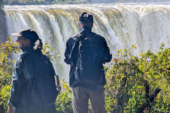 Victoria Falls Two Hour Guided Walk to Danger Point and Rainbow Falls with Pickup (9/12)