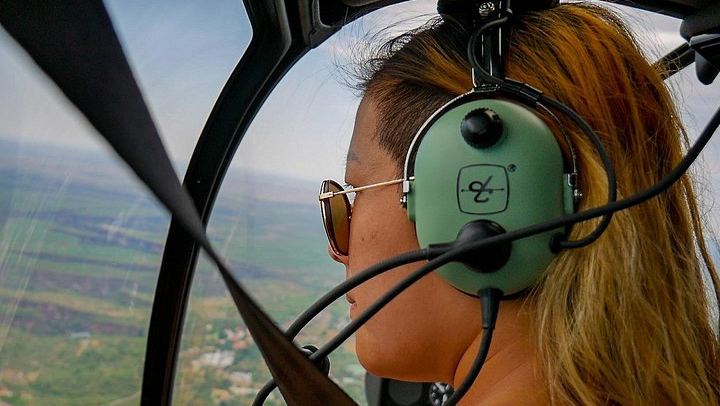 Kazungula Airstrip Helicopter Flight over Victoria Falls, Batoka Gorge and Zambezi Park (2/12)
