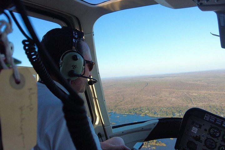 Kazungula Airstrip Helicopter Flight over Victoria Falls, Batoka Gorge and Zambezi Park (10/12)