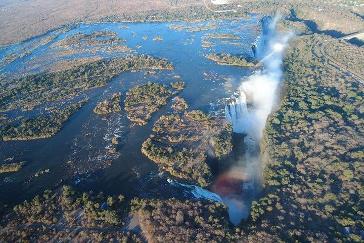 Kazungula Airstrip Helicopter Flight over Victoria Falls, Batoka Gorge and Zambezi Park (12/12)