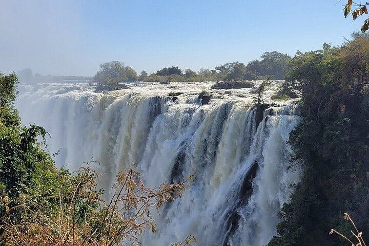 Victoria Falls Private Guided Tour of Both Sides with Big Tree and Livingstone Market (1/12)