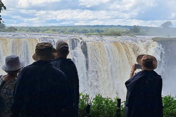 Victoria Falls Zambian Side Tour with Rain Jackets, Hotel Pickup and Entry Fees