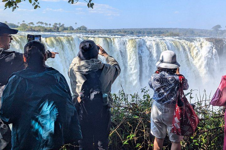 Victoria Falls Zimbabwe Side Guided Walk for up to Two Guests with Pickup (6/12)