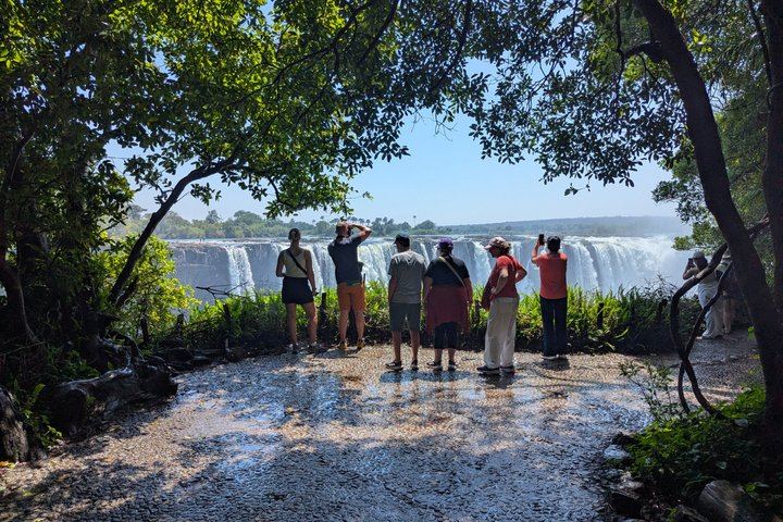Victoria Falls Zimbabwe Side Guided Walk for up to Two Guests with Pickup (12/12)