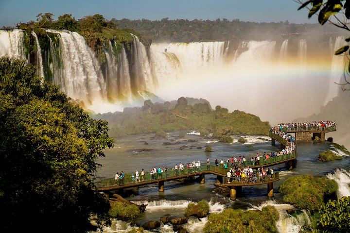 Brazilian Side of Iguassu Falls from Puerto Iguazu with Border Crossing (10/12)
