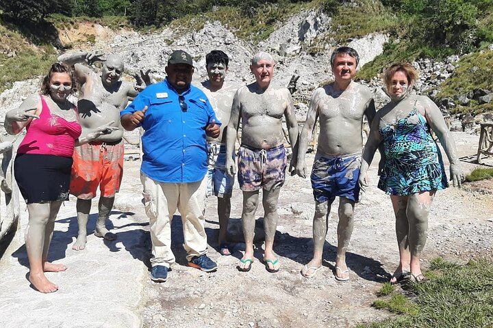 Private Transport Volcano and Waterfall Combo with Sauna, Mud Bath and Hanging Bridges (6/12)