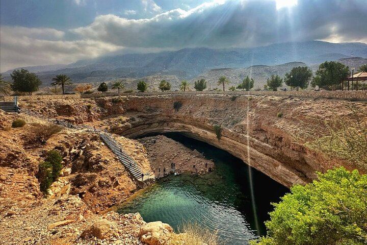 Wadi Shab Boat and Hike Adventure with Bimmah Sinkhole, Fins Beach and Romantic Cave (3/12)
