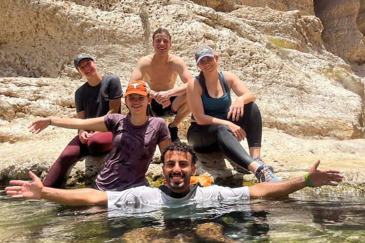 Small-Group Wadi Shab Day from Muscat: Hidden Waterfall Cave Swim and Bimmah Sinkhole (6/12)