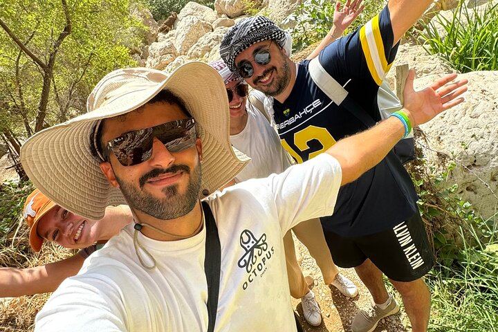 Small-Group Wadi Shab Day from Muscat: Hidden Waterfall Cave Swim and Bimmah Sinkhole (7/12)