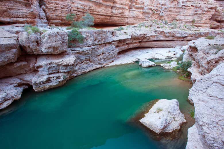 Wadi Shab Day Tour from Muscat with 3 Hours Free Time and Wadi Shab Resort Meal (1/3)