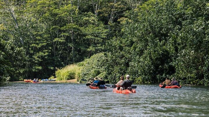 Outfitters Kauai Wailua River Kayak and Uluwehi Falls Hike with Picnic Lunch, Small Group (1/7)