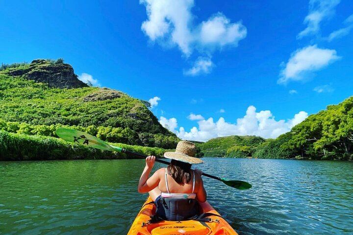 Wailua River Kayak and Secret Falls Hike: Morning Departure, Marina Shuttle, Snacks (9/12)