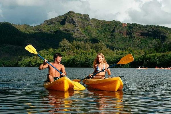 Rainbow Kayak Tours Wailua River Kayak and Secret Falls Hike with Lunch at the Falls