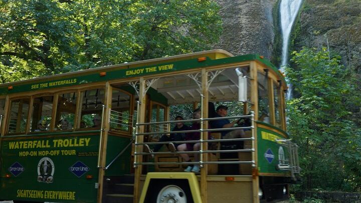 Waterfall Trolley Hop-On Hop-Off Day Pass from Corbett on the Historic Highway (1/12)