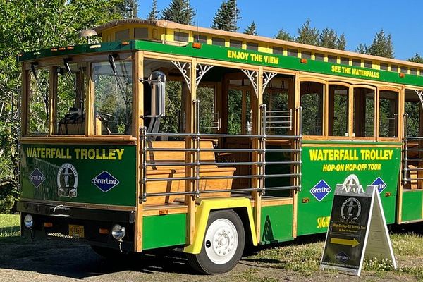 Waterfall Trolley Hop-On Hop-Off Day Pass from Corbett on the Historic Highway