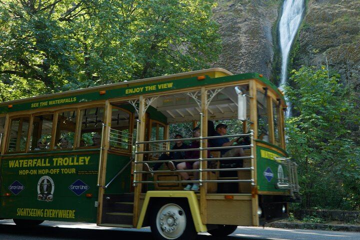 Waterfall Trolley Hop-On Hop-Off Day Pass from Corbett on the Historic Highway (1/12)