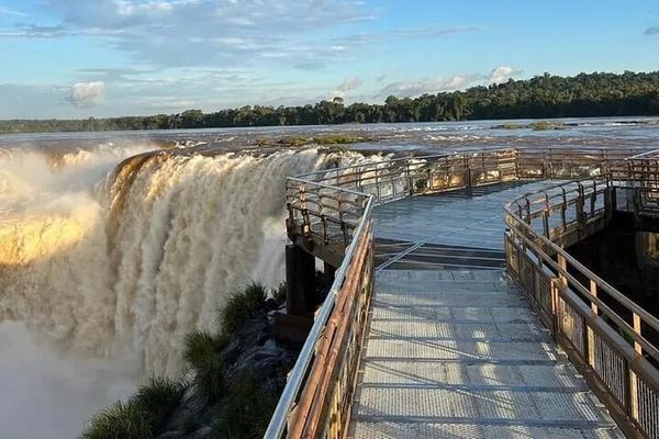 Iguazu Falls Argentine Side with Border Formalities Handled and Ecological Train