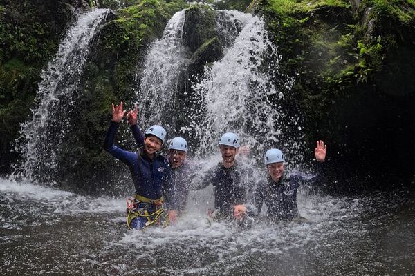 Ribeira dos Caldeirões Waterpark Canyoning with Photos, Sao Miguel Azores