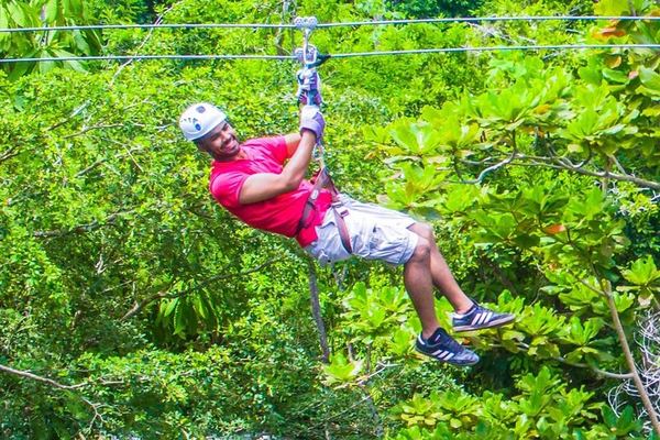 Falls Flyer Zipline over Dunn's River Falls with Waterfall Climb, Ocho Rios
