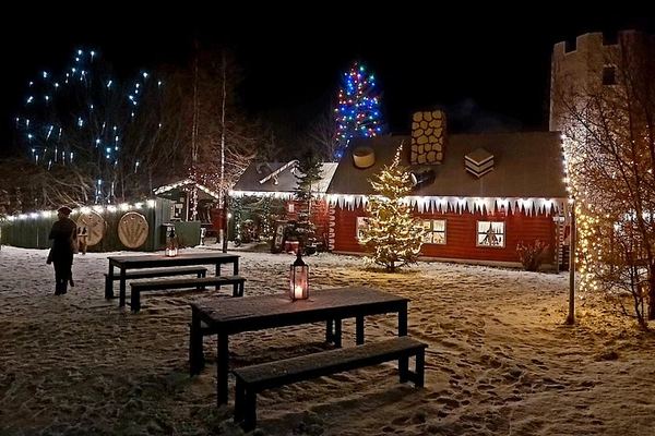 Winter Combo from Akureyri: Godafoss, Christmas House and Forest Lagoon Soak