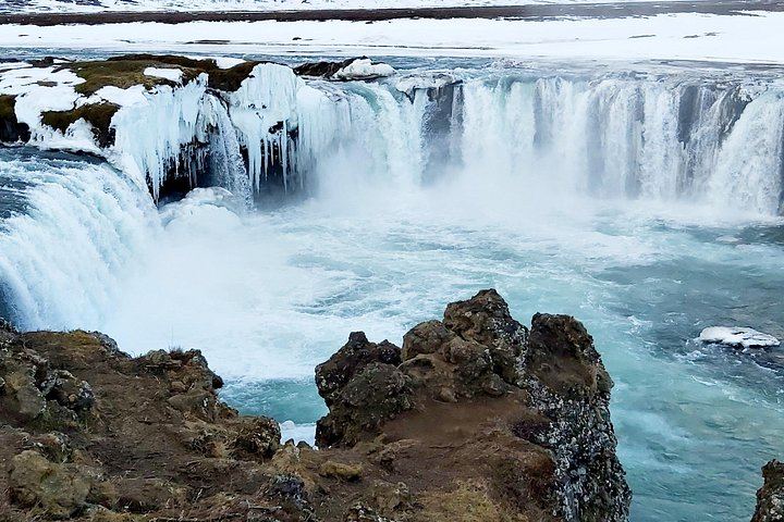 Winter Combo from Akureyri: Godafoss, Christmas House and Forest Lagoon Soak (1/11)
