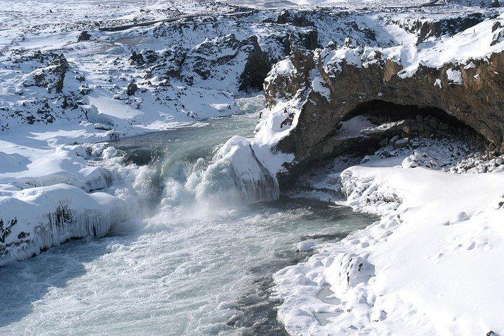 Winter Combo from Akureyri: Godafoss, Christmas House and Forest Lagoon Soak (8/11)
