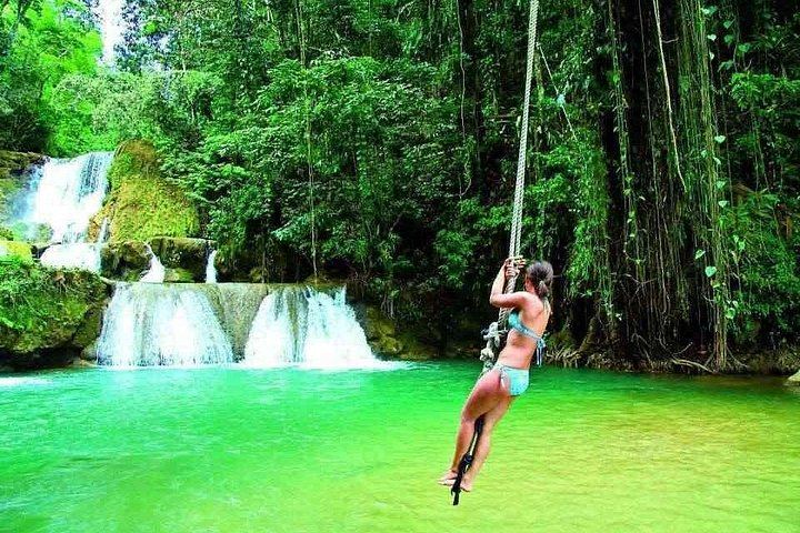 Private YS Falls and Black River Pontoon Safari Day Trip from Negril, Optional Zipline (1/9)