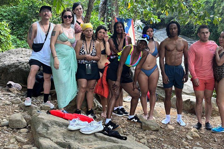 El Yunque River Pools, Big Waterslide and Beach Day Trip by Van from San Juan (12/12)