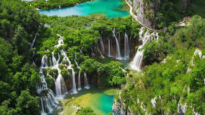 Plitvice Lakes and Rastoke Van Day Tour from Zagreb with Boat and Train Rides (4/12)