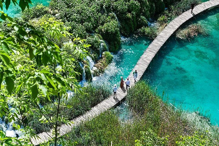 Plitvice Lakes and Rastoke Van Day Tour from Zagreb with Boat and Train Rides (7/12)