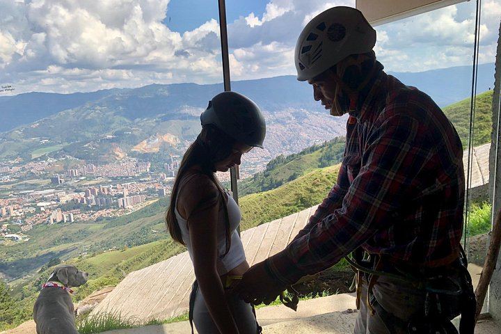 Three Ziplines, Waterfall Hike and Rock Wall Climb Adventure near Medellin (12/12)