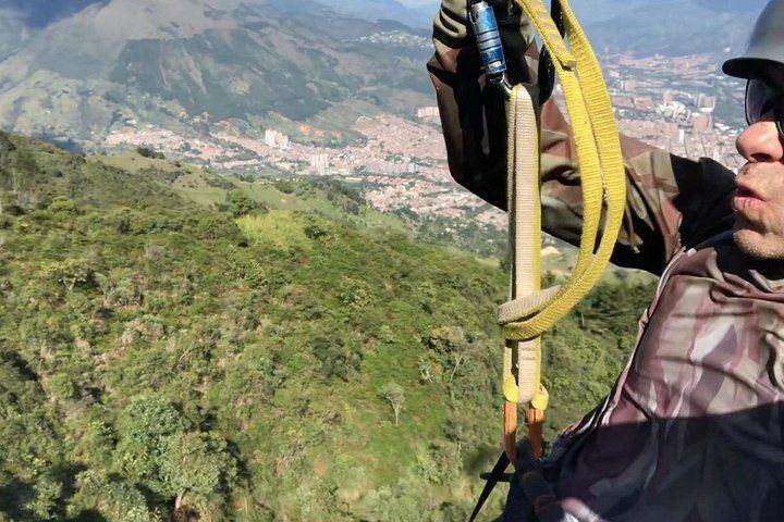 Three Ziplines, Waterfall Hike and Rock Wall Climb Adventure near Medellin (7/12)