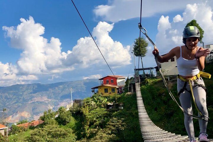 Three Ziplines, Waterfall Hike and Rock Wall Climb Adventure near Medellin (2/12)