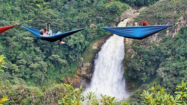 Salto del Buey Waterfall Hike with Ziplines and Sky Hammocks from Medellin (2/10)