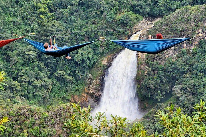 Salto del Buey Waterfall Hike with Ziplines and Sky Hammocks from Medellin (2/10)